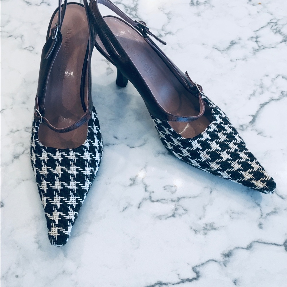 VTG Kenneth Cole NY Cameron Sling Backs Leather